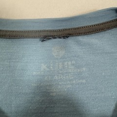 Kuhl Shirt Mens XL Blue Cashmerino Merino Wool Base Layer Performace Hike Climb