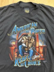 Rare Vintage 80s 3d Emblem Motorcycle Trucker Black T Shirt 1988 Rebel Harley M