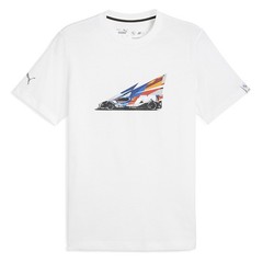 PUMA Bmw M Motorsport Car 2 Graphic Crew Neck Short Sleeve T-Shirt Mens White Ca