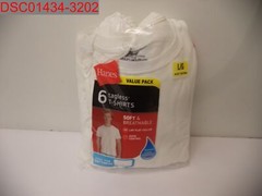 NWT – Hanes Men’s White Crew Neck T-Shirt with Fresh IQ, Size L 043935516178