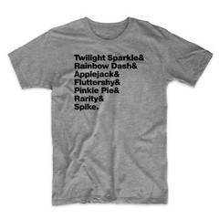 My Little Pony Shirt. On Black, White, Gray or Red Soft Cotton Premium Shirt