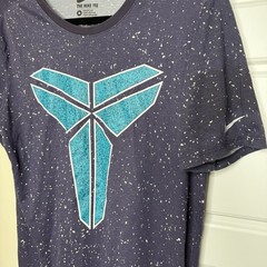 Nike Kobe T-Shirt Men’s Medium Purple Teal Splatter Print Kobe Bryant Dri-Fit