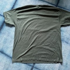 Hanes Heavyweight 50/50 Blank T Shirt Dark Green Size Medium Vintage