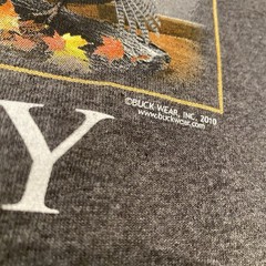 Buck Wear Shirt Mens Large Grey Hunting Diversity Cotton Casual Outdoors NWOT