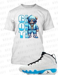 Got Powder Chilly Bear Graphic Pro Club Shaka Tee to Match J9 Powder Blue Shoe