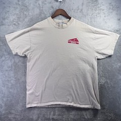 Outpost Sports Men’s T-Shirt XL Beige Retro Logo Short Sleeve Crew Neck Rare
