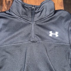 Under Armour 1/4 Zip Pullover Men’s M Gray Performance Long Sleeve Athletic