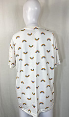 Rainbows T-shirt Size XL White Full Print Front And Back Pride Wear
