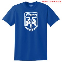 PONTIAC FIERO EMBLEM 7.0″W x 10.0″H UNISEX GILDAN T-SHIRT S-3X -12 COLOR OPTIONS