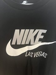 Nike Men’s Short Sleeve Running T Shirt Las Vegas Swoosh Logo Cotton M Black