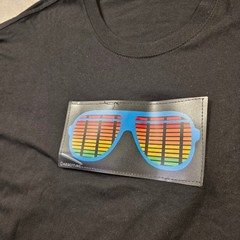 Keseff Inc LED Equalizer T-Shirt Mens XL Black Excellent Sound Activated Rave