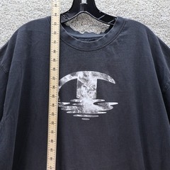 Champion Mens 3XLT Tall Graphic T-Shirt Black (see photo for flaw)