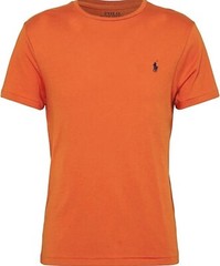 Polo Ralph Lauren Men’s Crew Neck Modern Classic-Fit T-Shirt ( Orange, L)