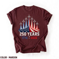 USA 250th Anniversary T-Shirt, 250 Years Teem FREESHIP