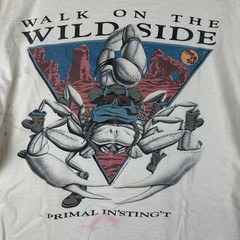 Vintage 90s Lifeforms Scorpion Walk on the Wild Side T-Shirt XL Single Stitch
