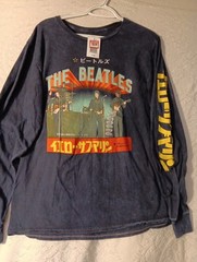 The Beatles Yellow Submarine Long Sleeve T-Shirt Mens Large NEW + TAG BLUE FAST