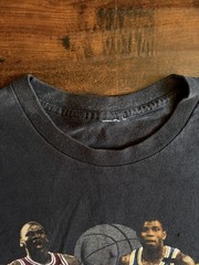 1991 Bulls vs Lakers Finals tee cut tag fits a L measurements pictured