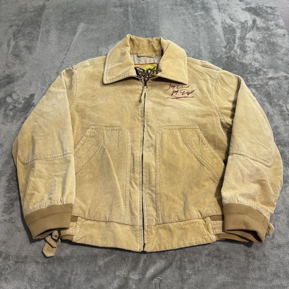 UOOYAA Godzilla King of the Monsters RARE Mens Corduroy Jacket Size S Embroider