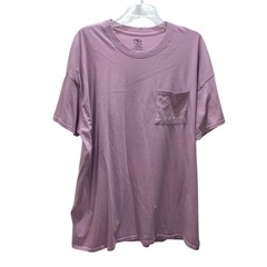 Athletic Works Mens 2XL Mauve Purple Cotton Pocket T-Shirt Short Sleeve Crewneck