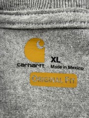 Carhartt Shirt Mens XL Gray Long Sleeve Logo Tee Original Fit Tagless Workwear