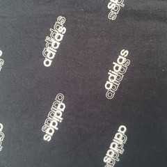 Adidas Shirt Medium Adult Black And White All Logo Short Sleeve Tee