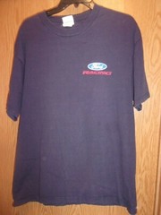 Mustang Pony Ford Racing blue L t shirt