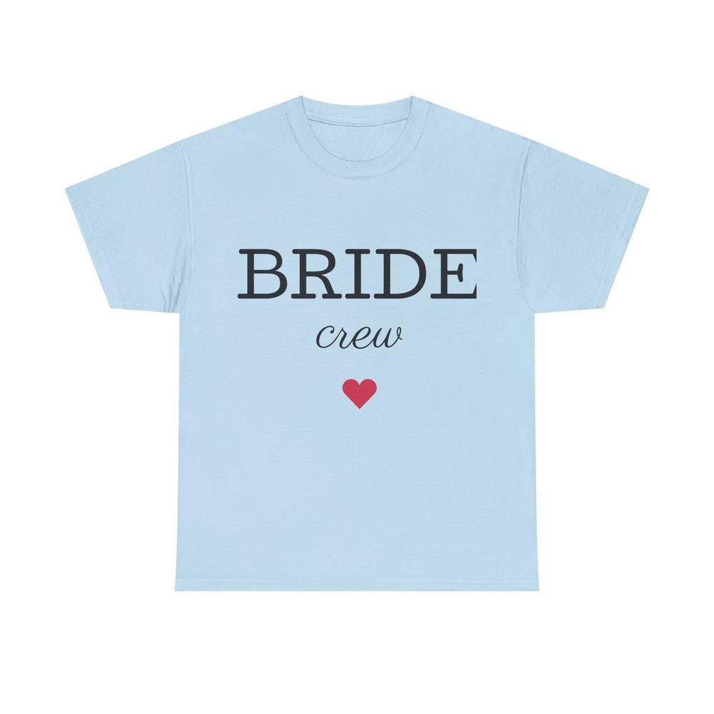 Bride Crew T-Shirt | Bachelorette Party Shirt, Heart Graphic| Hen Party T-shirt