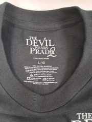 The Devil Wears Prada 2 Shirt. Large. New. Cinemark Exclusive. Licensed. Black.