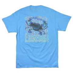 Heybo Blue Crab SS Pool Blue T-Shirt CHOOSE YOUR SIZE