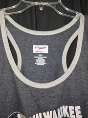 Majestic MLB Authentic Milwaukee Brewers Tank Top 2X Gray Racerback XXL