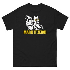 Walter Sobchak Mark It Zero Dude Abides Big Graphic T Shirt Tee