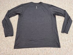 REI Coop Shirt Mens Large Heather Black Long Sleeve Performance Outdoors Hiking