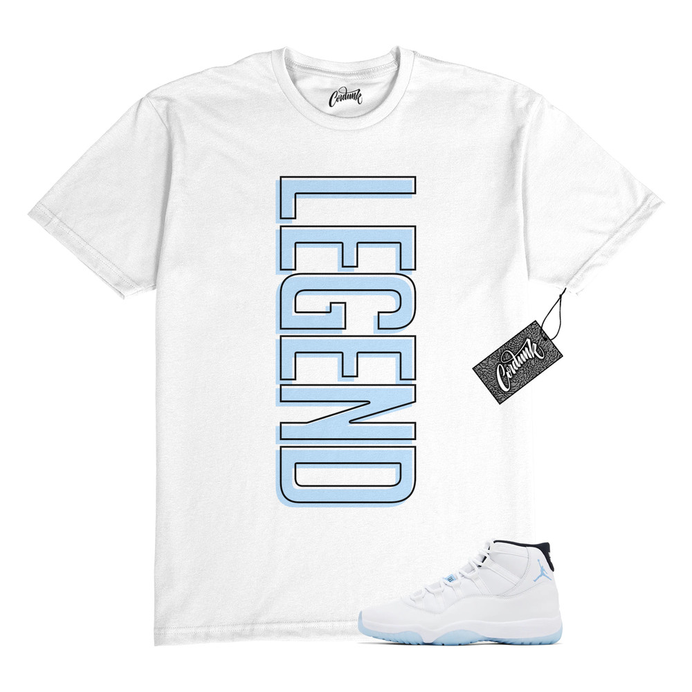 11 Legend Blue 2024 Black White T Shirt to Match LEG