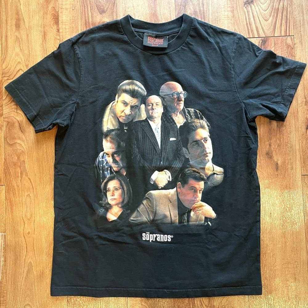 The Sopranos Shoe Palace HBO Black Graphic T-Shirt Size M TV Show Mafia – T18