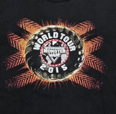 World Tour Monster Jam 2015 Alstyle Monster Trucks Size 2XL (205)