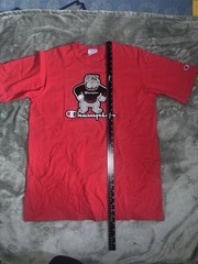 VTG Georgia Bulldogs Men’s Champion Embroidered Cotton T-Shirt Red • XL