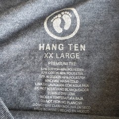 Hang Ten T Shirt Mens XL Vintage Surf Graphic Retro Streetwear Blue Tee Y2K Fits