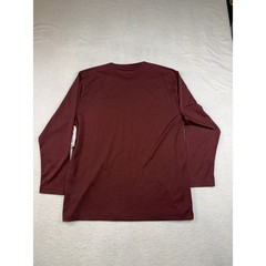 Genuine Dickies Mens XL Long Sleeve Pocket Tee Relaxed Fit Performance Burgundy