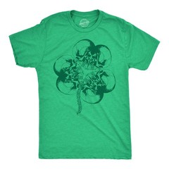 Mens Funny T Shirts Bone Shamrock Sarcastic St Patricks Day Tee For Men