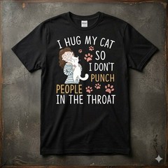 Funny I Love My Cat Cute Pet Lover Gift Tee Graphic Unisex T-shirt
