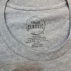 Set of 3 True Classic Crew Neck T-Shirt Men’s Light Gray 2XL -New!