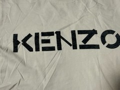 Kenzo Paris Logo T Shirt Medium White Made In Portugal 19×25.5 Designer Tee