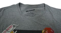Nintendo Metroid NES Samus Aran T-Shirt Men’s Size L Gray Adventure Series T0431