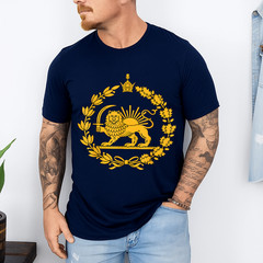 Lion and Sun Iran Persian Flag Iran Shir o Khorshid Graphic T-Shirt