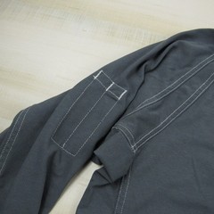 Bulwark Shirt Mens Large Gray Henley FR Fire Resistant IQ Westex Pocket Cat 2 A1
