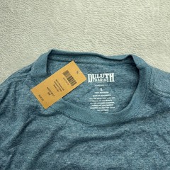 Duluth Trading Co T-Shirt Mens S Blue Wickedly Soft Graphic Logo
