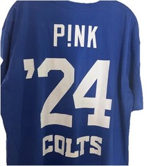 P!NK Pink Alecia Moore Concert TShirt ’24 Summer Carnival Colts Mens XL Blue New