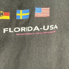 1997 JOHN GALT DAYTONA BEACH 97 MOTOR CYCLE WEEK LONG SLEEVE MEN SIZE L (21×29)