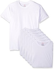 Hanes Ultimate Men’s ComfortSoft Crewneck Undershirt, White, 6-Pack L