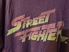 Street Fighter Capcom Graphic T-Shirt Mens Maroon Embroidered Logo 2xl
